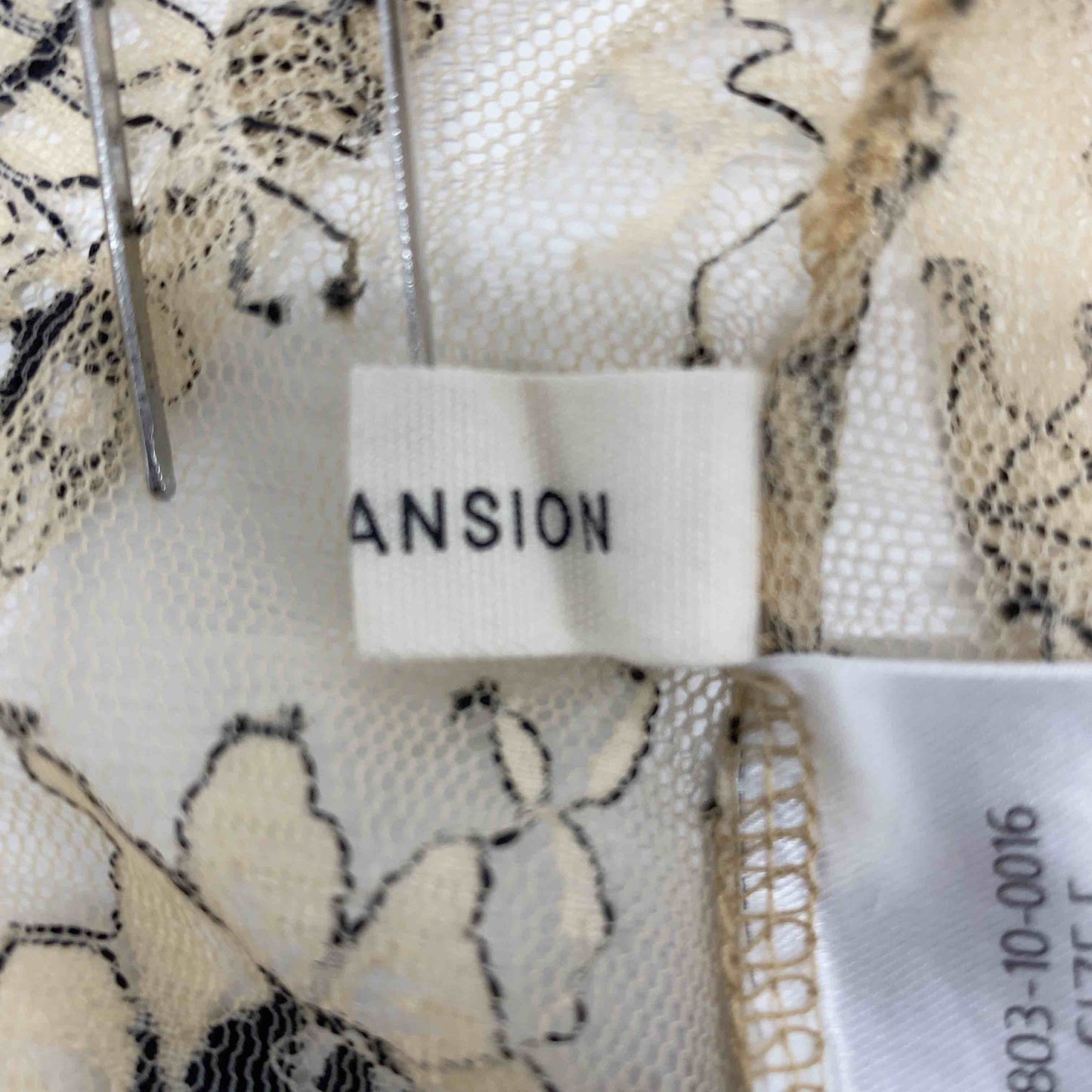 UNE MANSION ユノマンション レディース 長袖シャツ/ブラウス レース花柄 tk