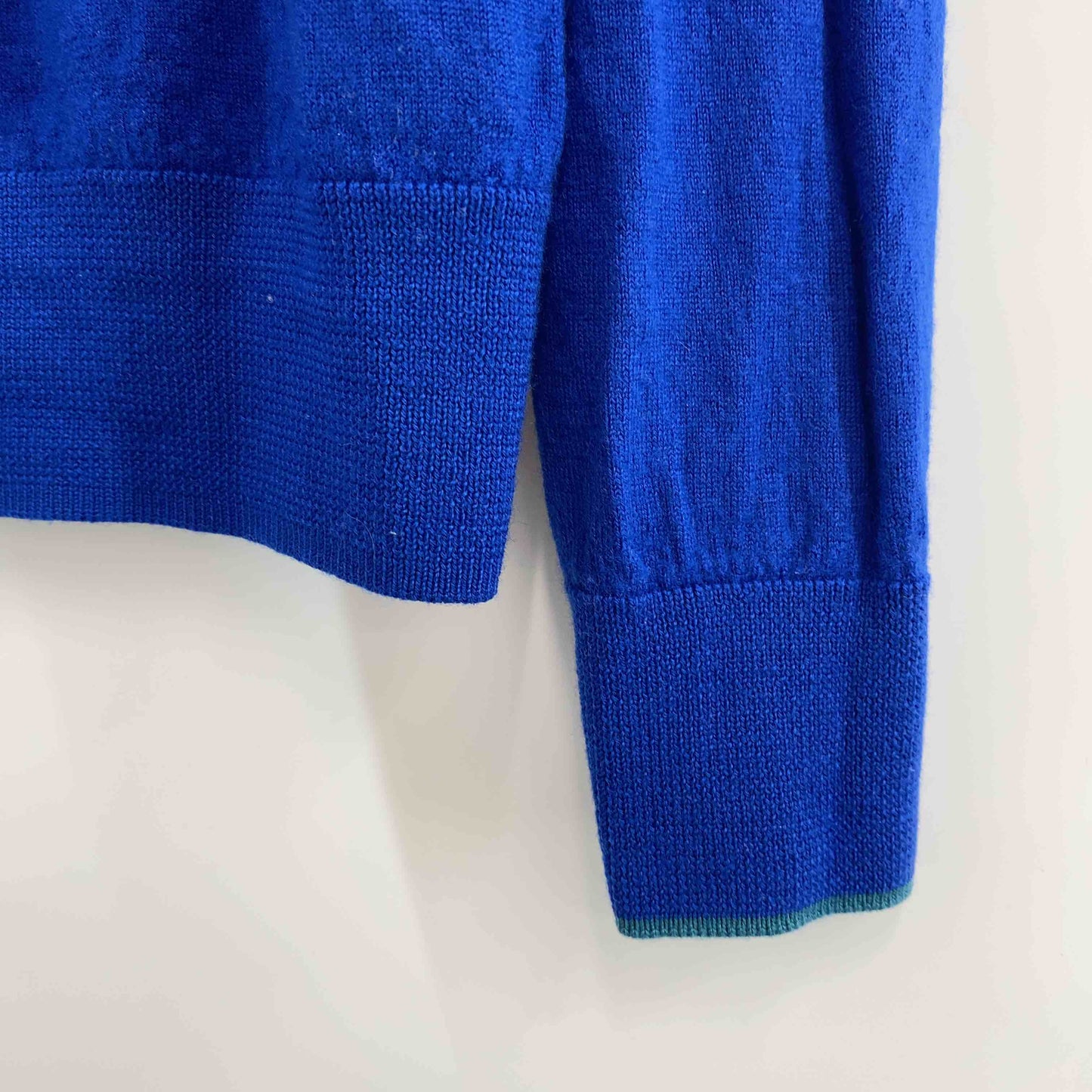 PS Paul Smith ピーエスポールスミス ブルー グリーン シンプル レディース ニット/セーター