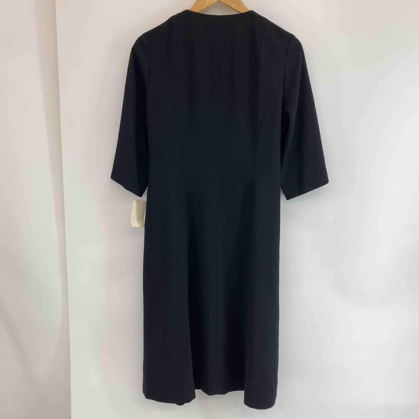 SISTIENE ブラックフォーマル　裏地付き　大きいサイズ　サイズ15/LL  日本製　法事　墓参り　ミセス　婦人　 レディース 半袖ワンピース