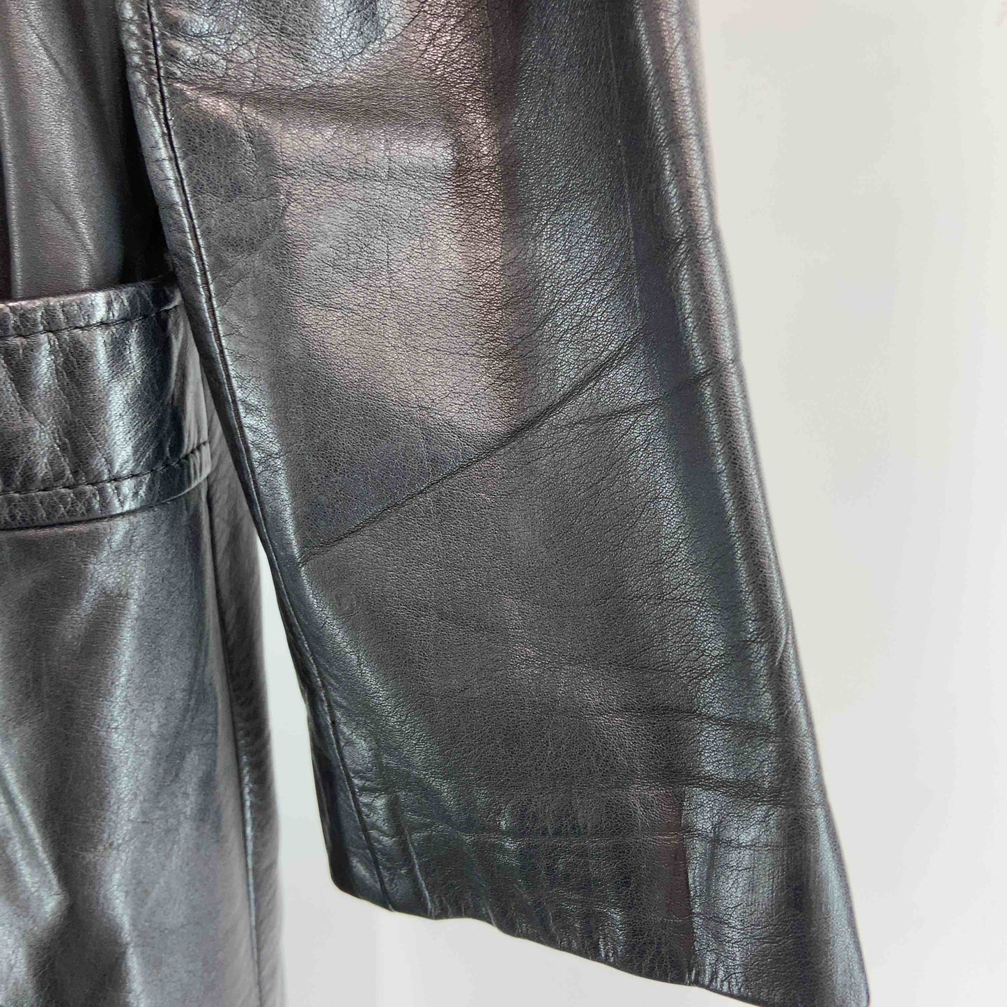 レディース レザーコート 黒