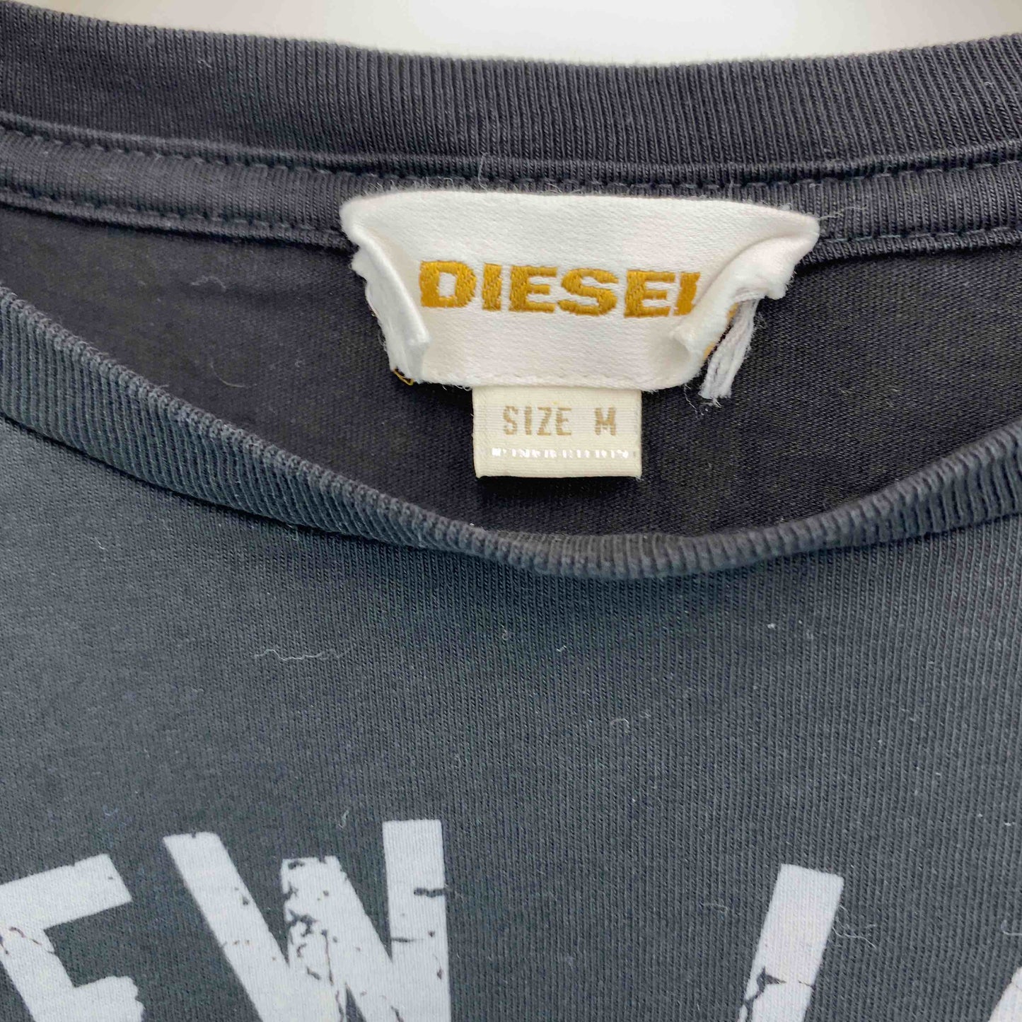 DIESEL ディーゼル メンズ Tシャツ（半袖）フロントプリント ブラック