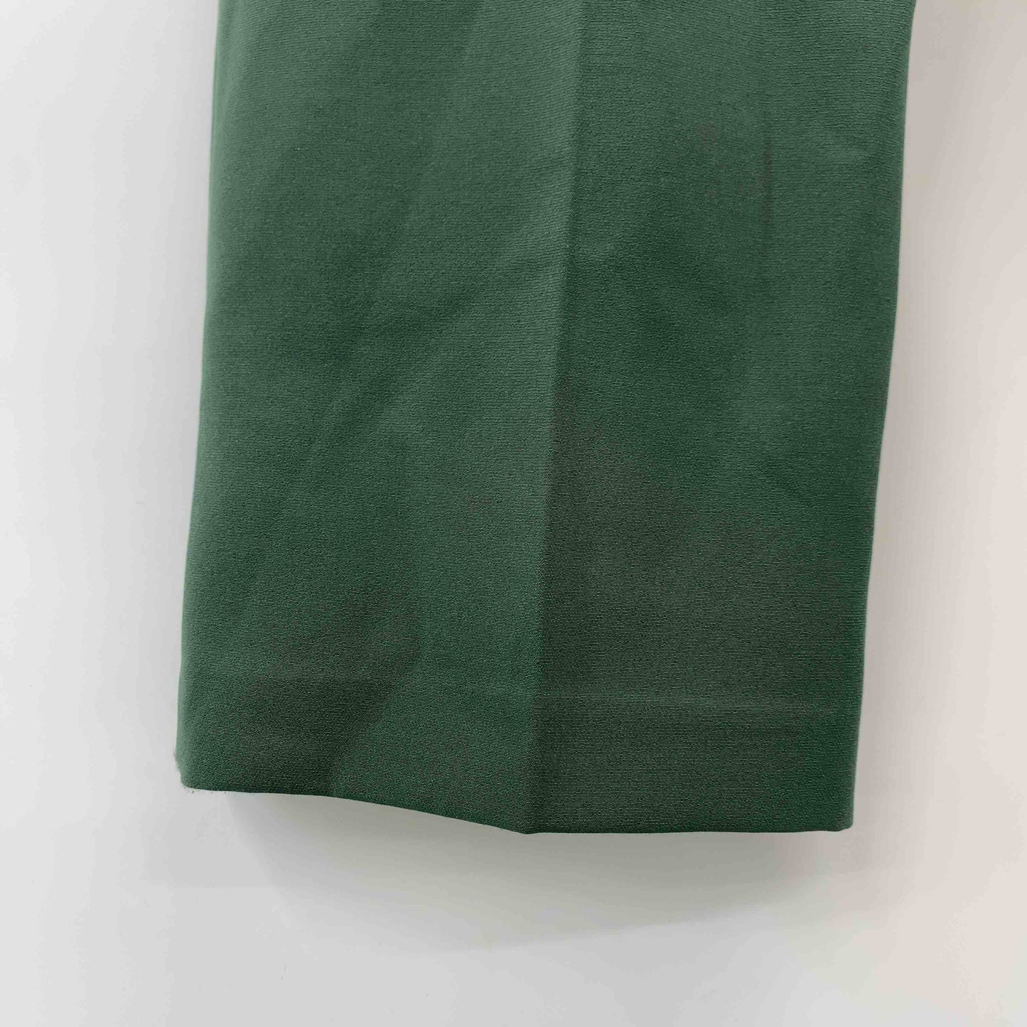 ur's ユアーズ  レディース カジュアルパンツ グリーン タックパンツ