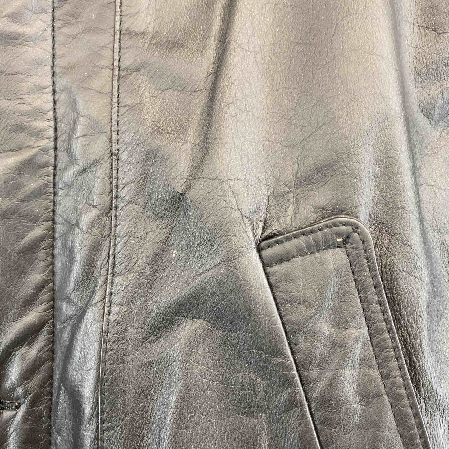 メンズ レザージャケット　ブラック