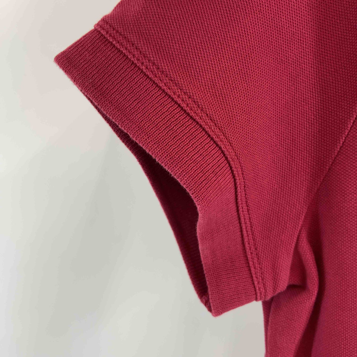 MONCLER モンクレール レディース ポロシャツ 半袖ポロシャツ ワインレッド フリル ボタンダウン