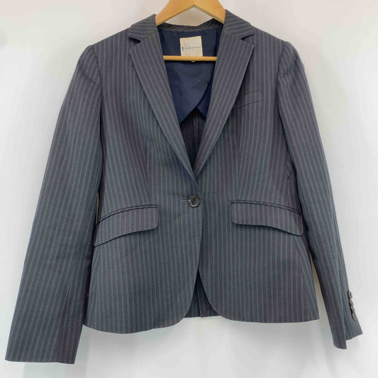 kumikyoku（組曲）クミキョク レディース テーラードジャケット スラックスパンツ セットアップ グレー ストライプ