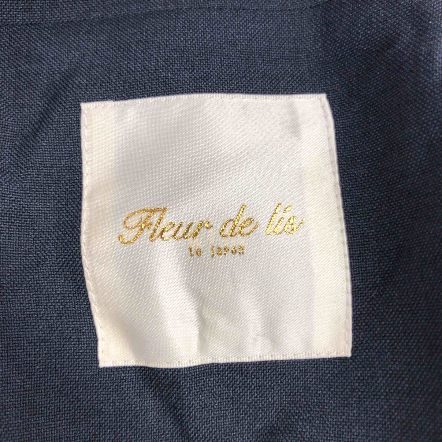 Fleur de lis レディース テーラードジャケット 紺 tk