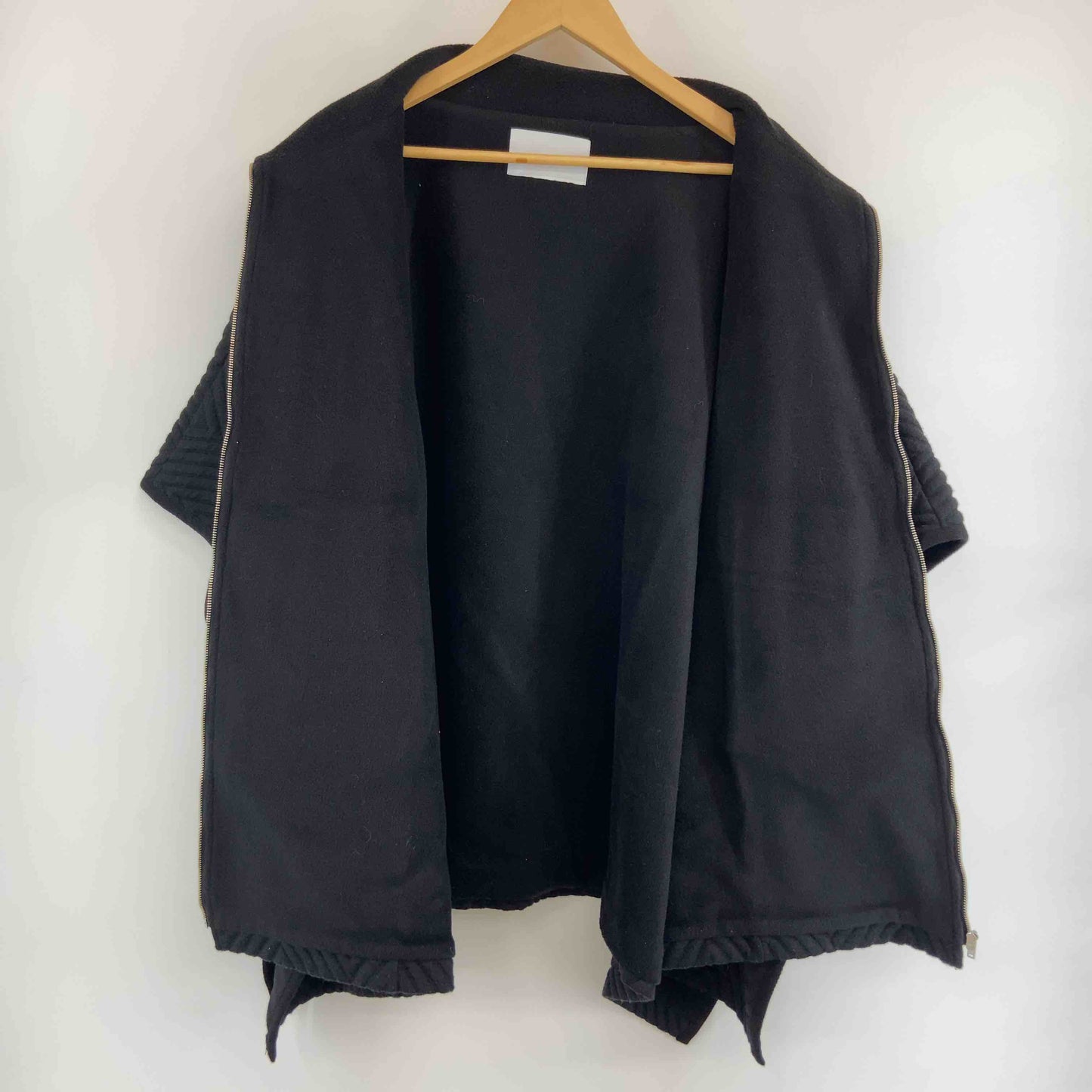 TRAMOL レディース ジャケット/アウター ポンチョ ブラック