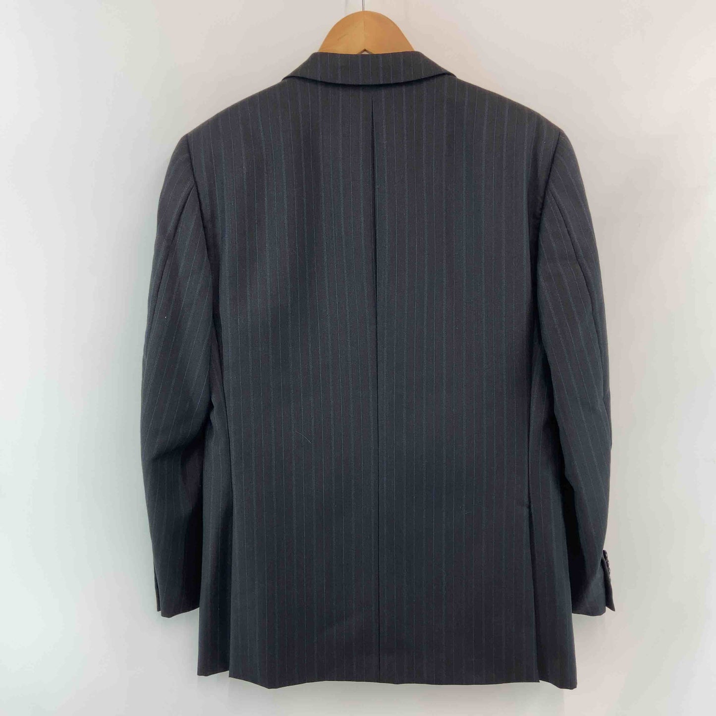 Ermenegildo Zegna エルメネジルドゼニア メンズ テーラードジャケット　ウール混　ストライプ　チャコールグレー系