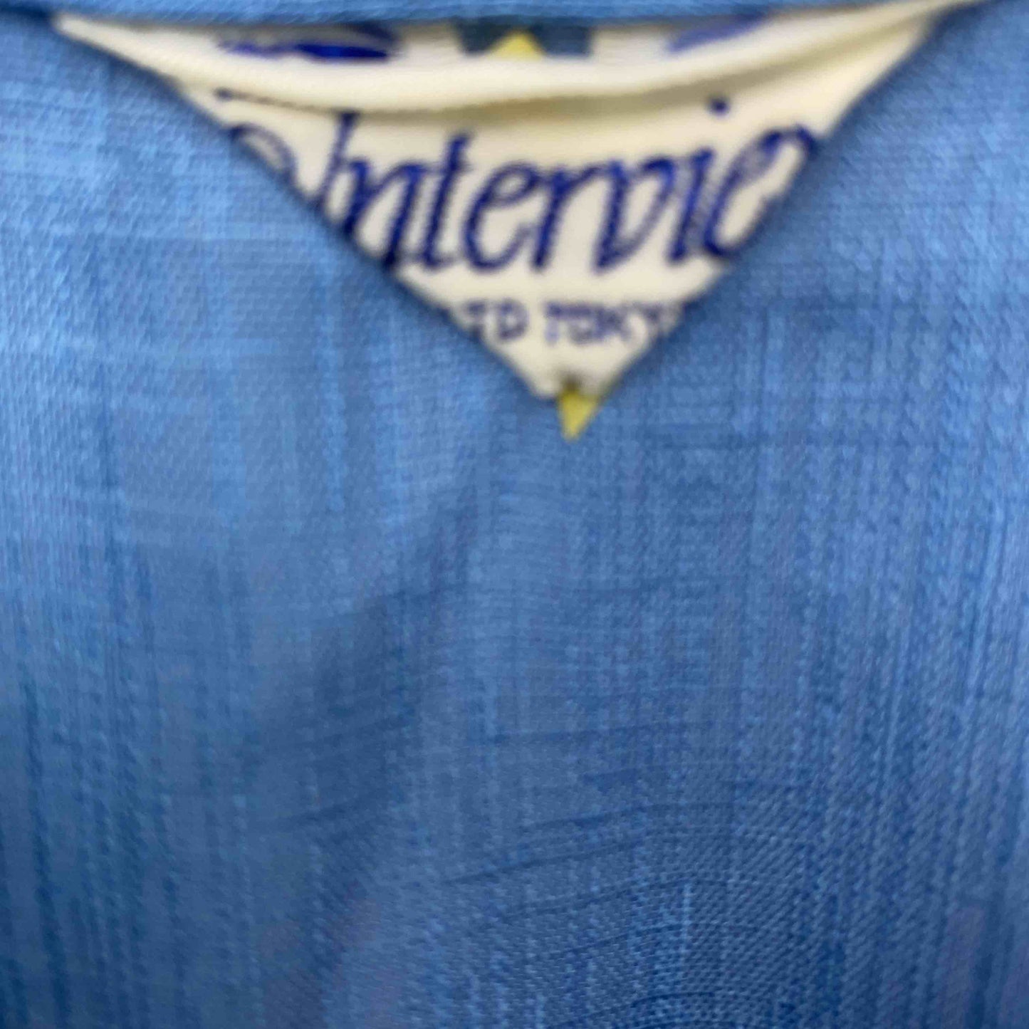 レディース シャツワンピース　ブルー