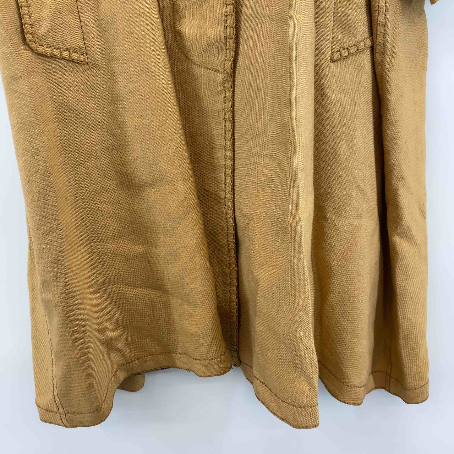 伊太利屋  レディース ステンカラーコート オレンジ系