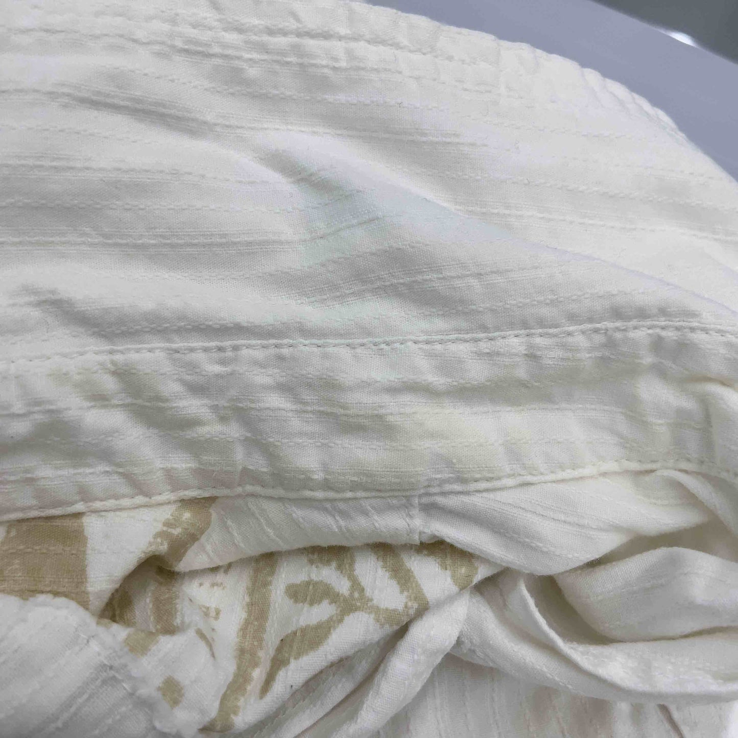 mont-bell モンベル ホワイト 裾デザイン 木 メンズ 半袖シャツ