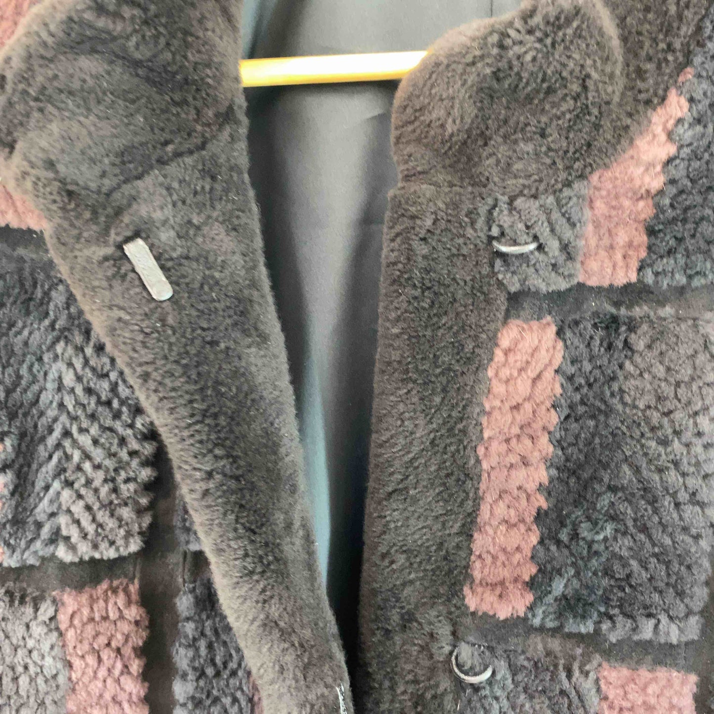 レディース ファージャケット 毛皮ハーフコート ブラウン