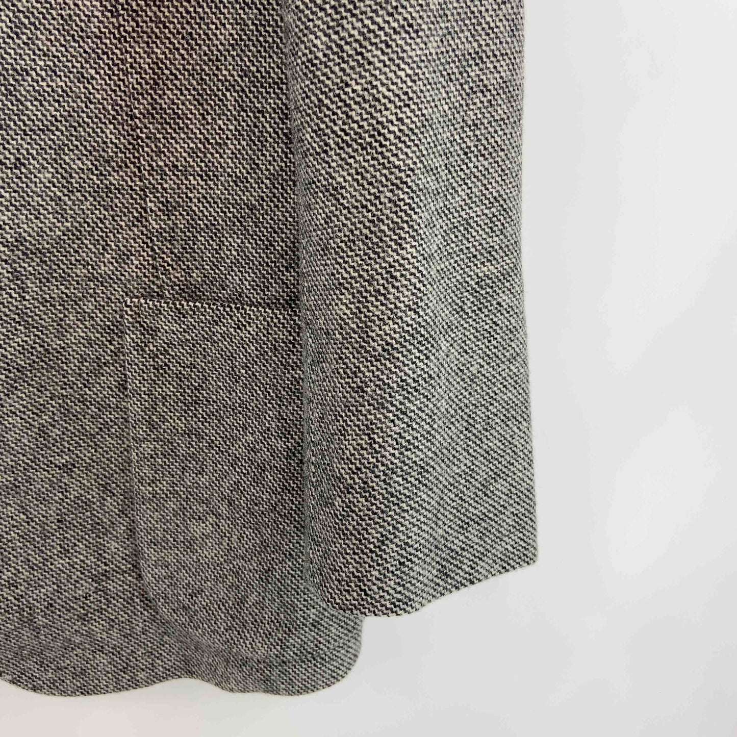 大野洋服店 グレー 波柄 内側ペイズリー メンズ テーラードジャケット