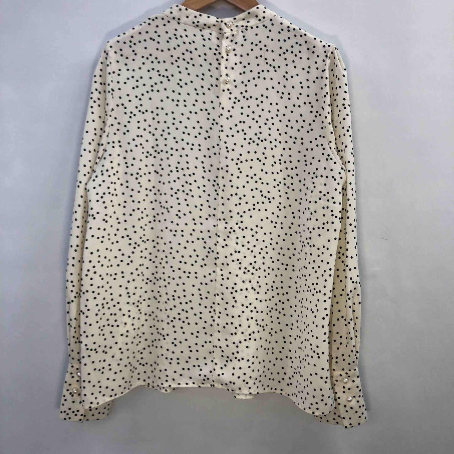 AG by aquagirl エージーバイアクアガール レディース 長袖ブラウス 白x黒 tk