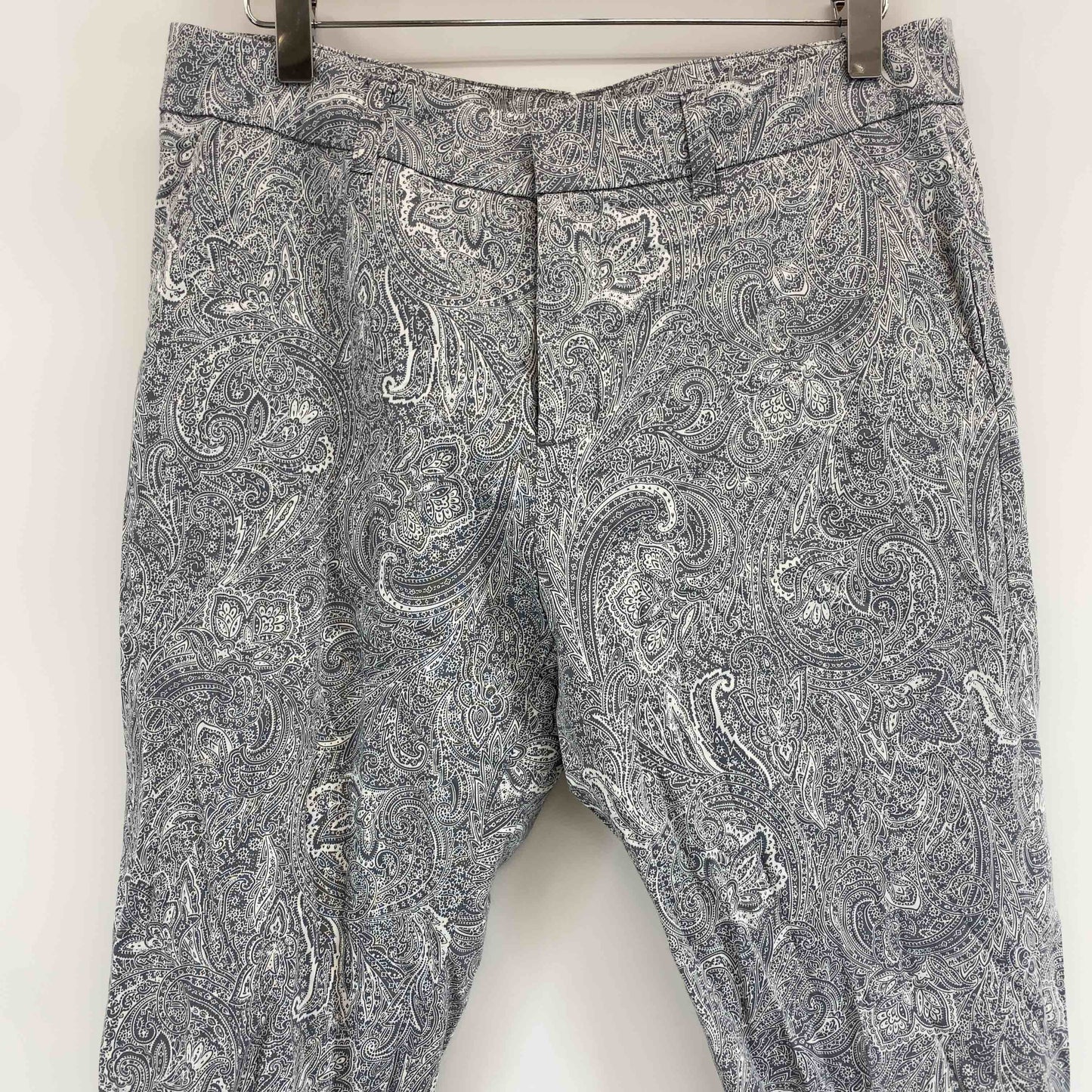 RYURYU リュリュ レディース カジュアルパンツ ペイズリー柄 グレー系