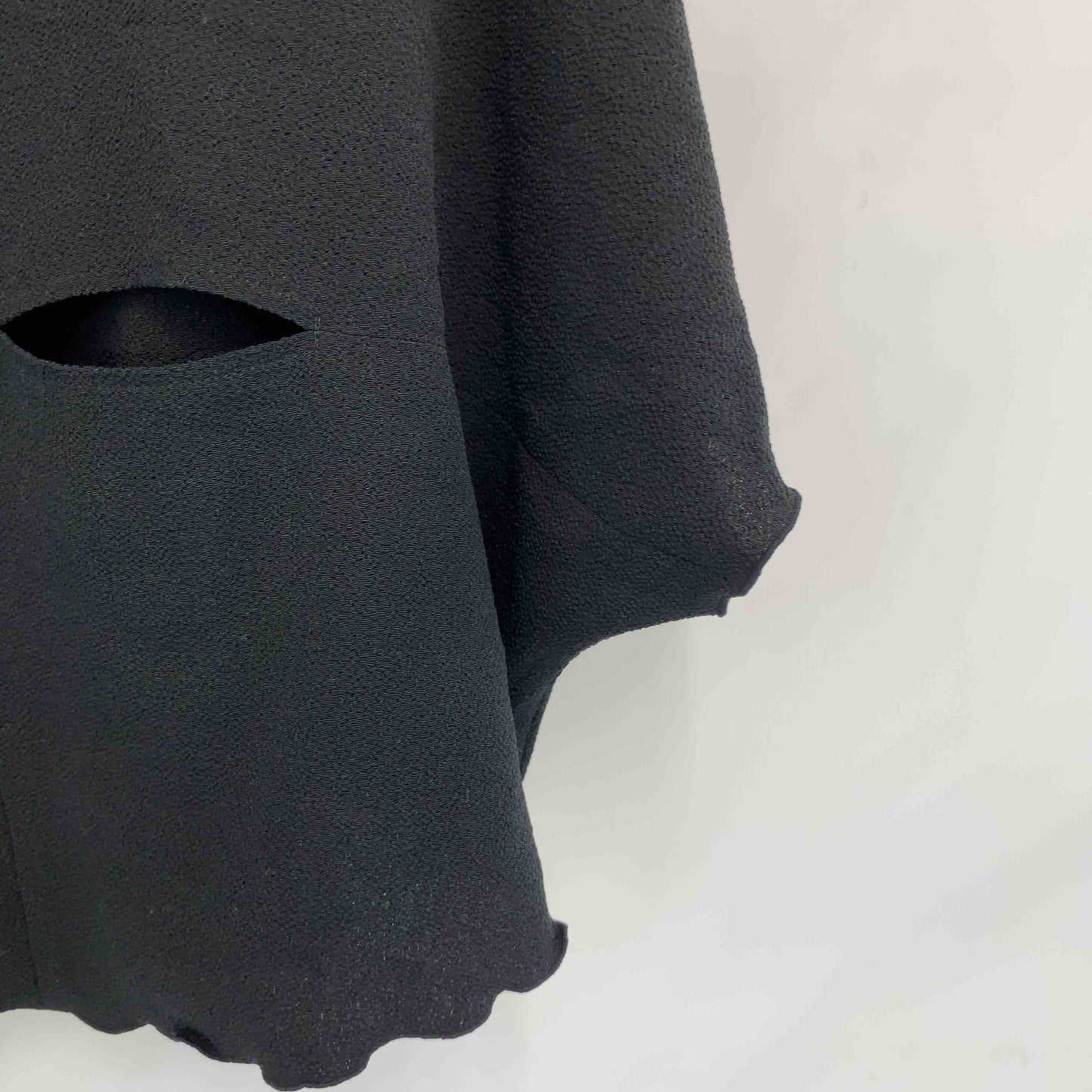 詩仙堂 レディース 半袖シャツ/ブラウス 黒 ポリエステル