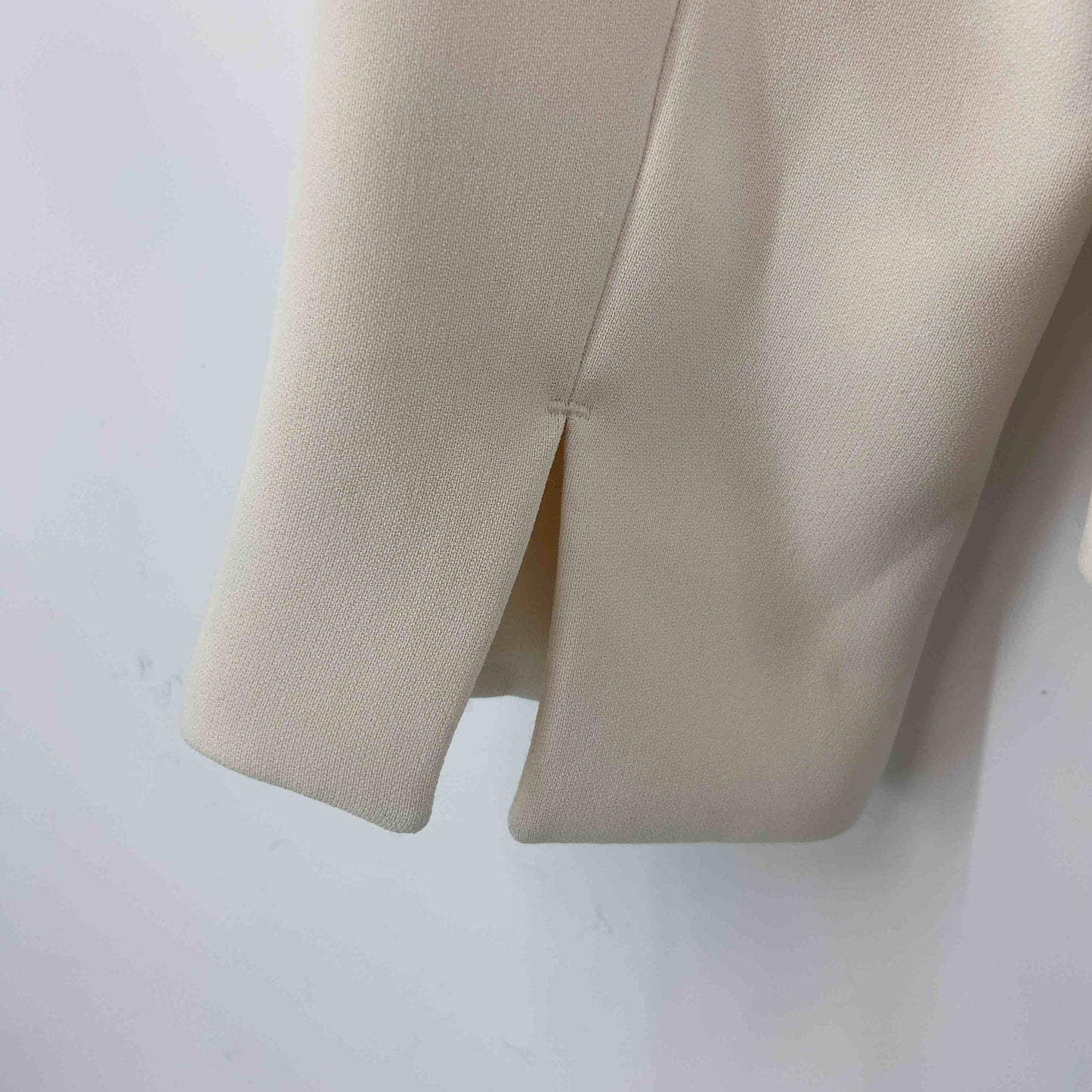 レディース ノーカラージャケット アイボリー