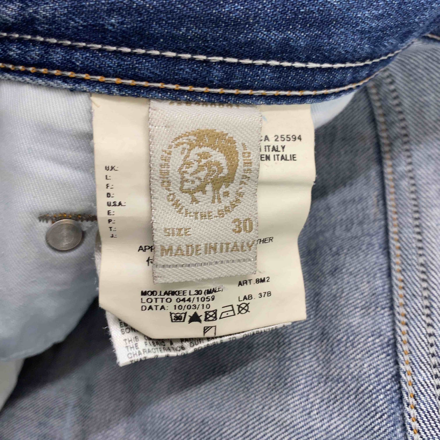 DIESEL ディーゼル メンズ デニム ストレート ダメージ風 ジーンズ