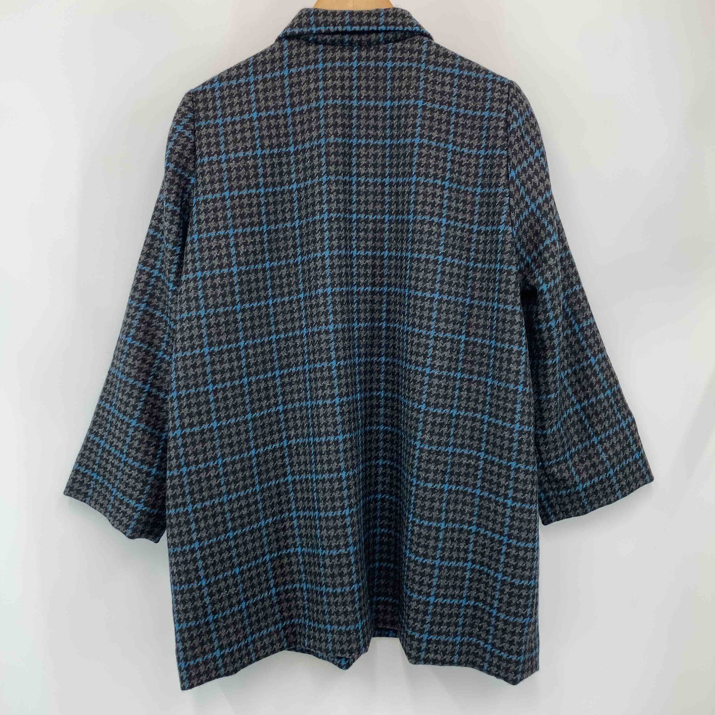 レディース テーラードジャケット 千鳥格子 グレー系