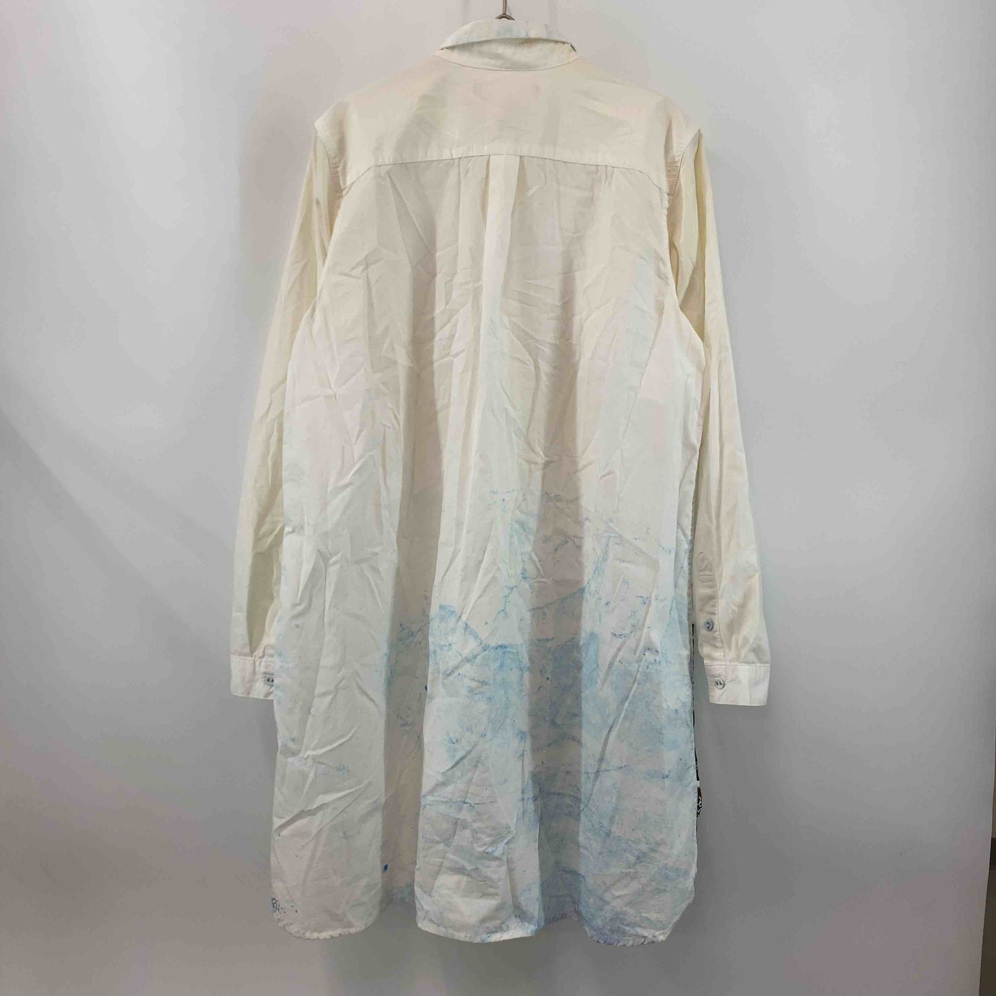 groniph グラニフ レディース シャツワンピース 裾プリント オフ