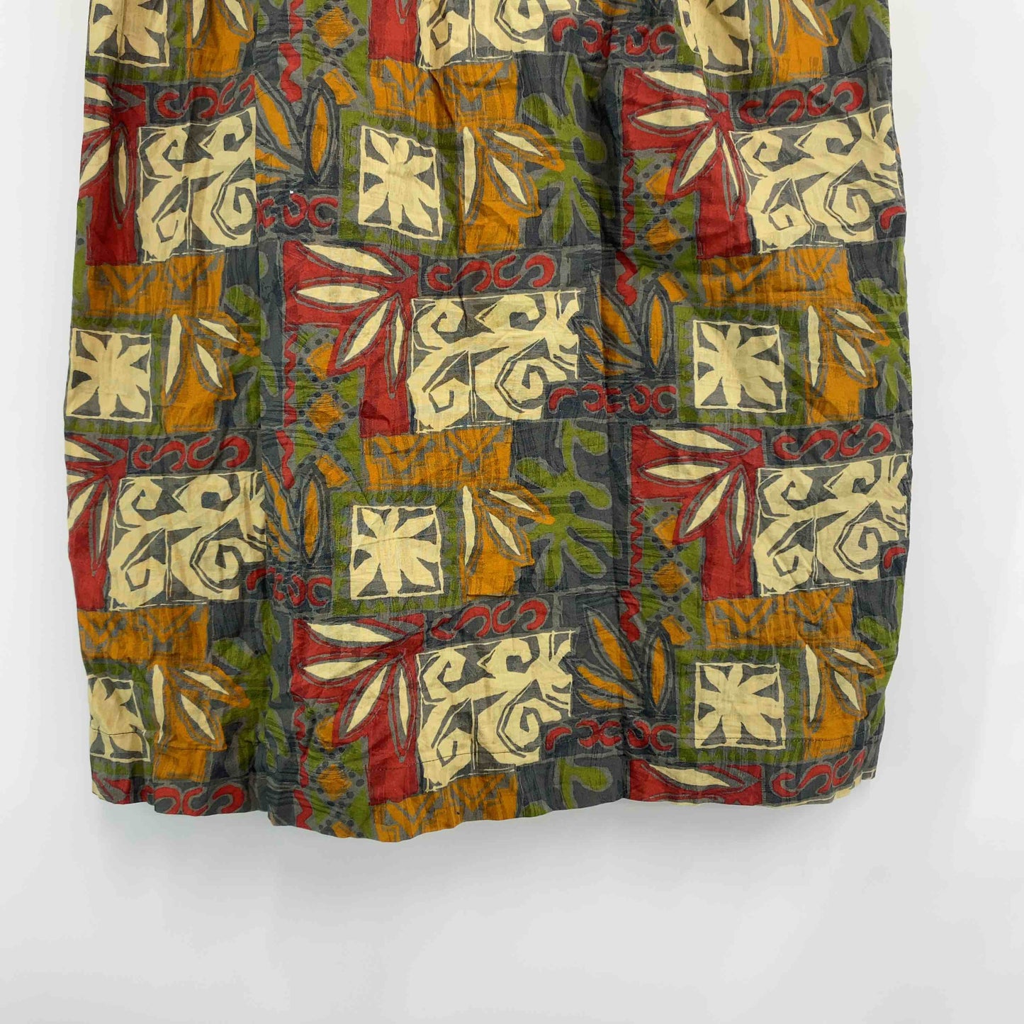 レディース 半袖　ロングワンピース　総柄　ポケット　ジップアップ