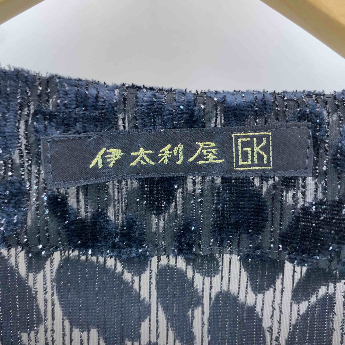 伊太利屋 イタリヤ レディース ノーカラージャケット 黒 シースルー