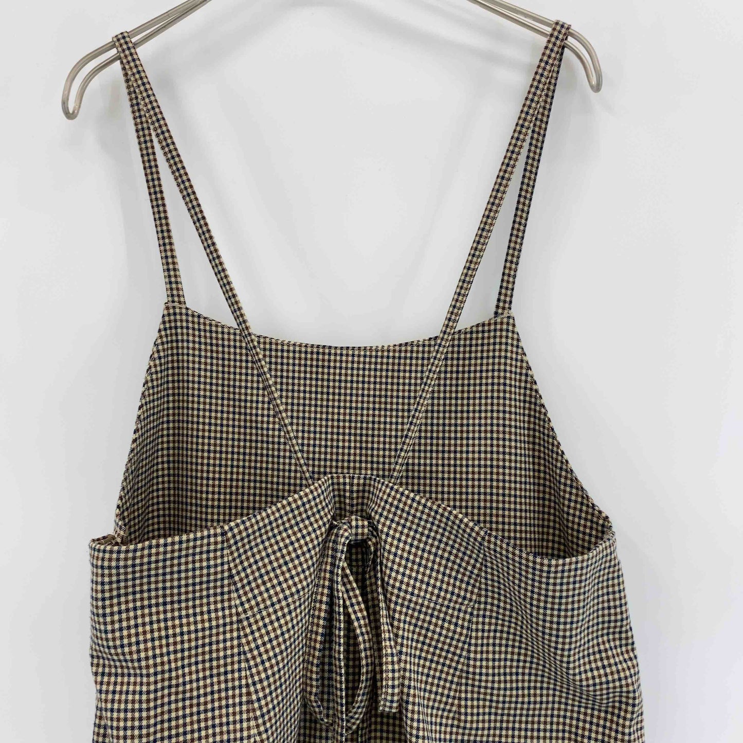 B:MING by BEAMS ビーミングバイビームス  レディース チェック柄 ロング丈 ノースリーブワンピース キャミワンピース