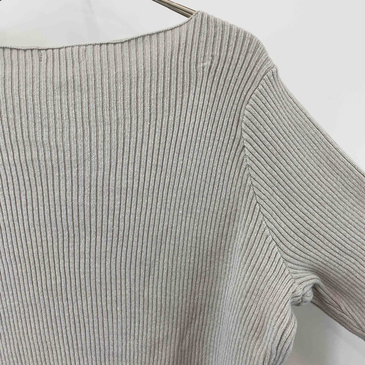 Classical Elf. クラシカルエルフ レディース ニット/セーター リブ編み グレー コットン