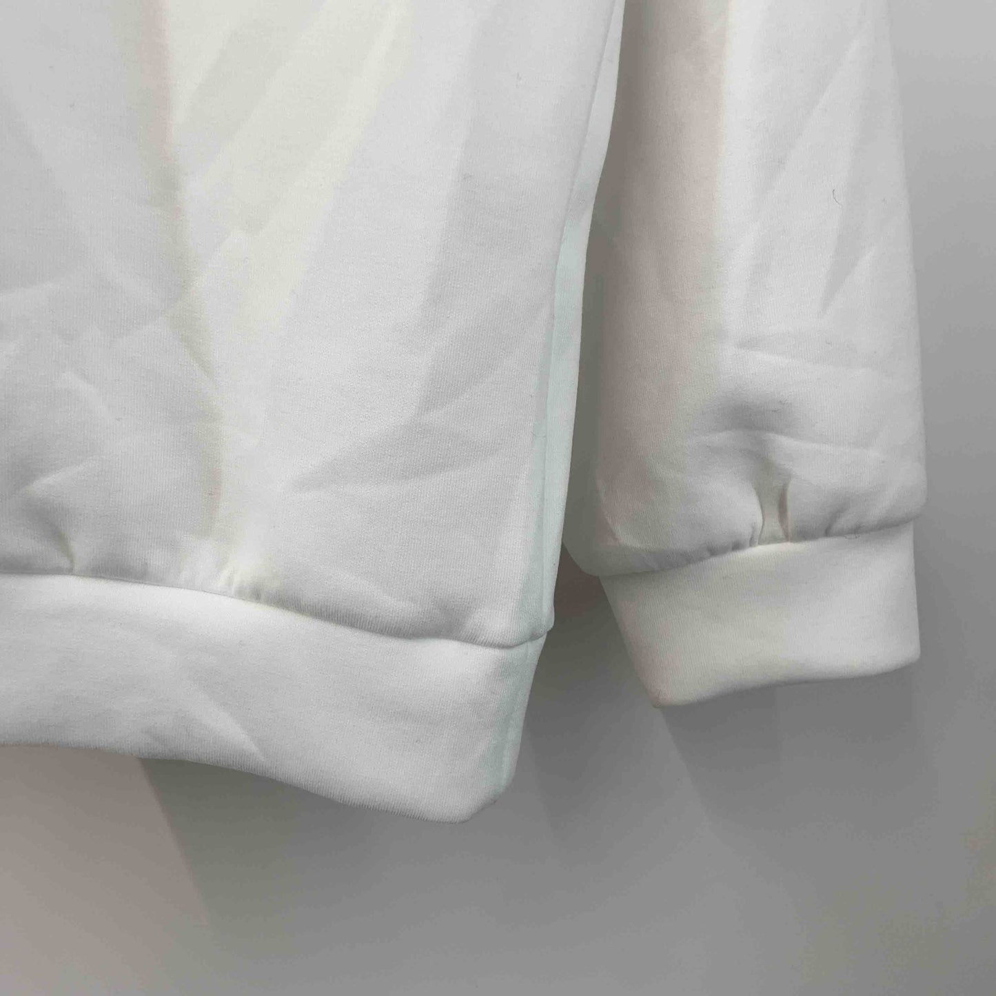 GU ジーユー メンズ Tシャツ ホワイト 無地 シンプル トレーナー 長袖