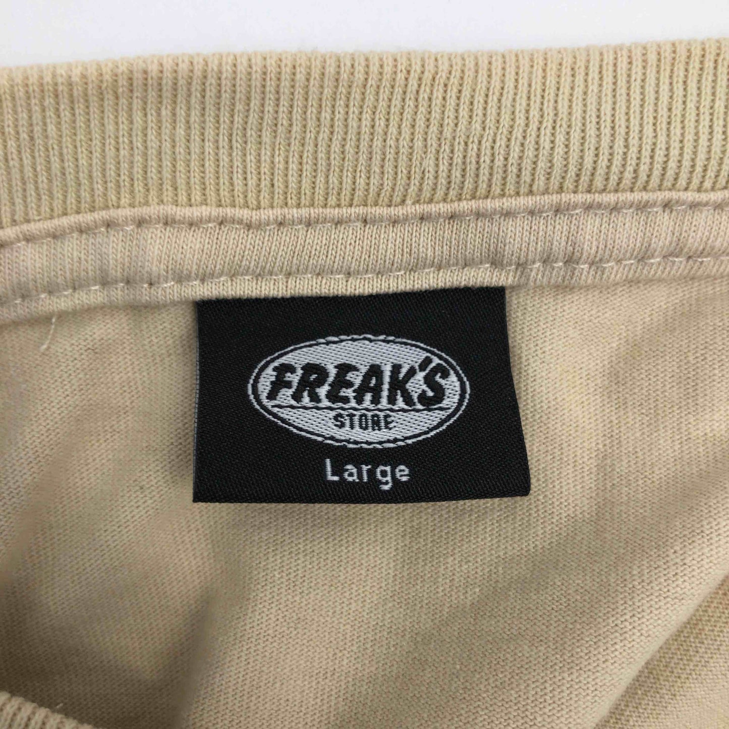 FREAK’S STORE フリークスストア メンズ Tシャツ（半袖）ベージュ tk
