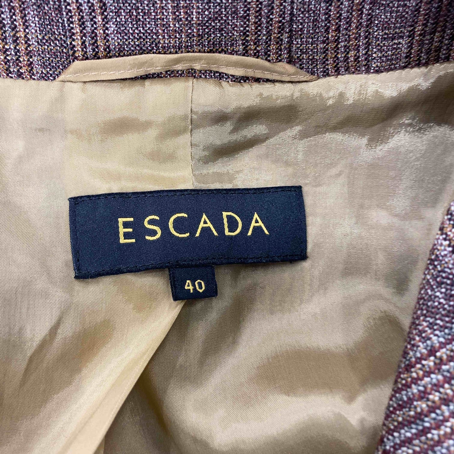 ESCADA エスカーダ レディース テーラードジャケット ブラウン