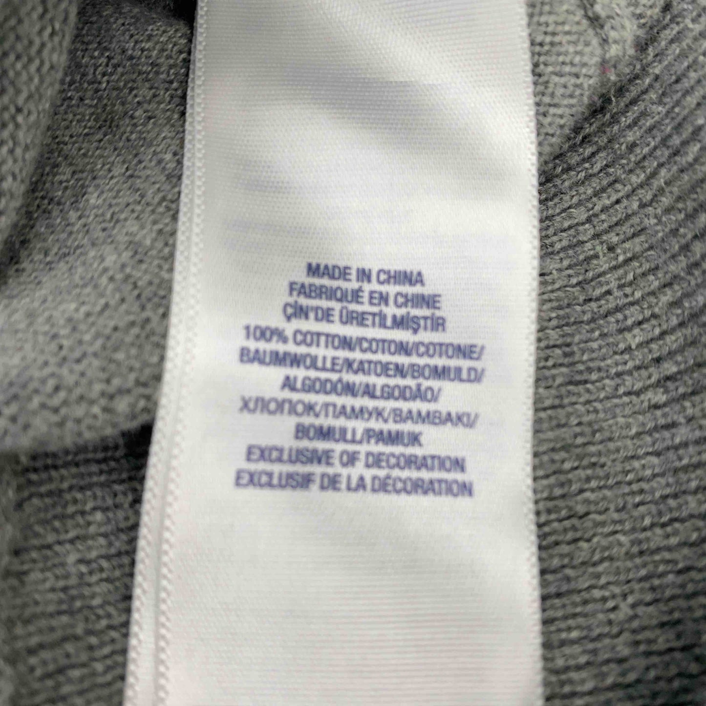 POLO RALPH LAUREN ポロラルフローレン Vネック　グレー　サイズXL　メンズ ニット/セーター　肘あて付き