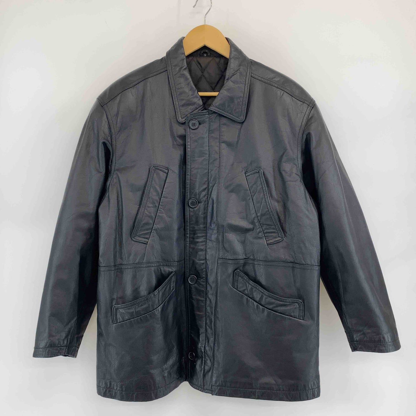 メンズ レザージャケット　ブラック