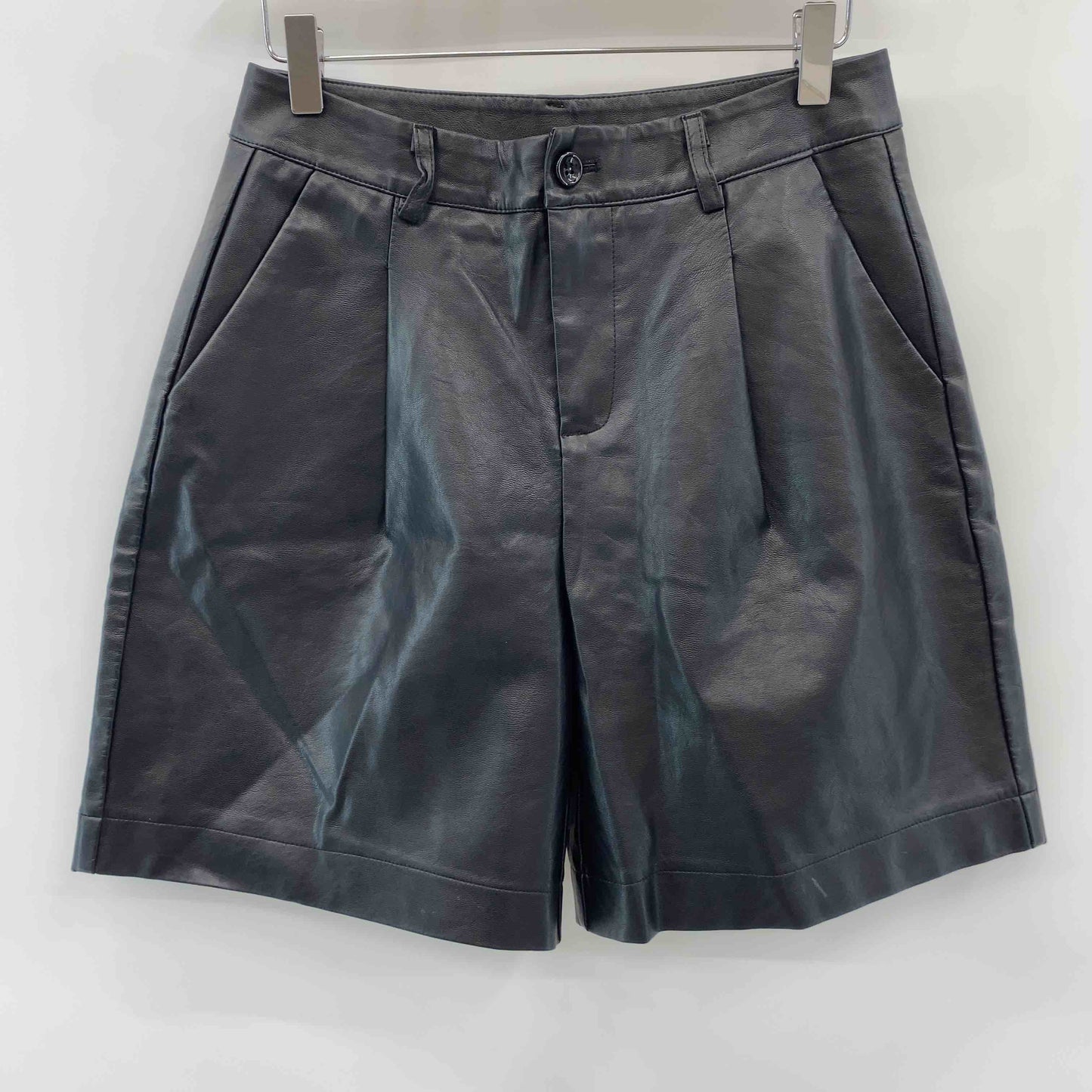 MAISON DE THERESE メゾンドテレーズ レザーパンツ 無地 シンプル レディース ハーフパンツ