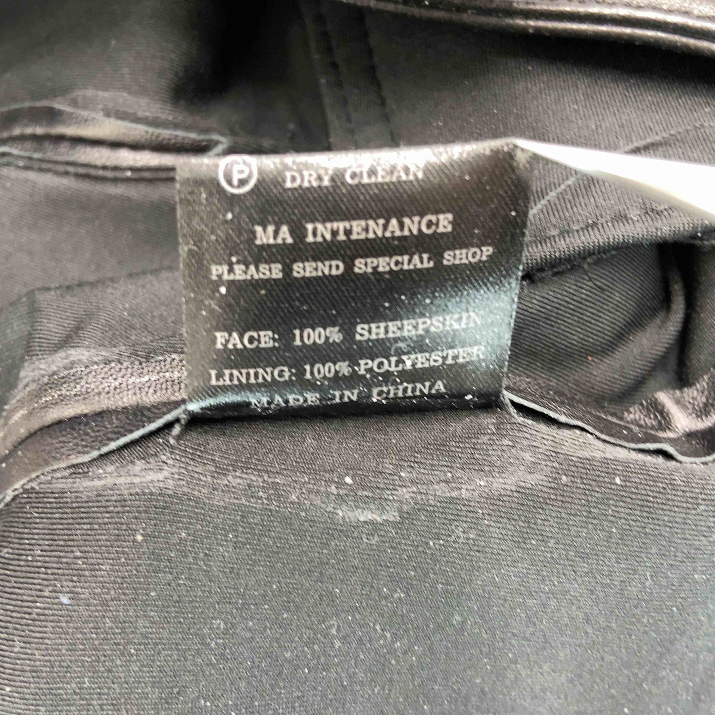 レディース タイトスカート シープスキン ブラック ひざ丈 フルジップ