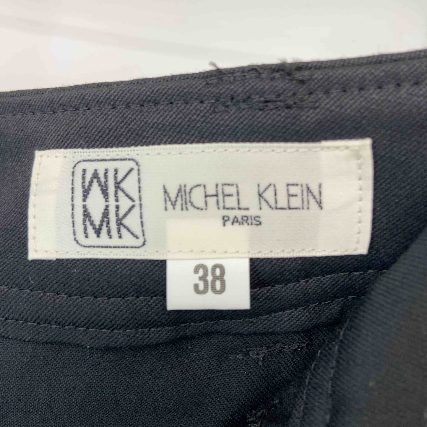 MICHEL KLEIN レディース ミッシェルクラン スラックスパンツ　毛混　黒