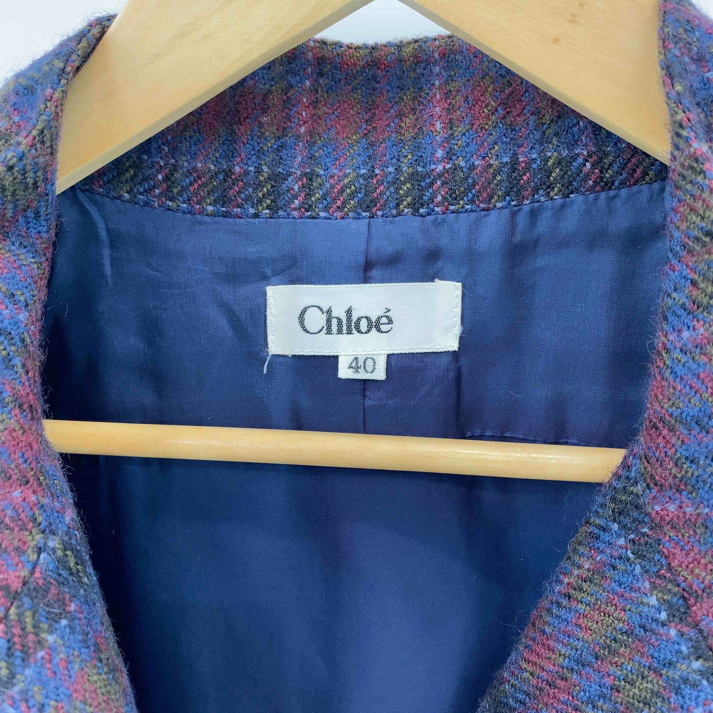 Chloe クロエ  レディース  テーラードジャケット チェック柄