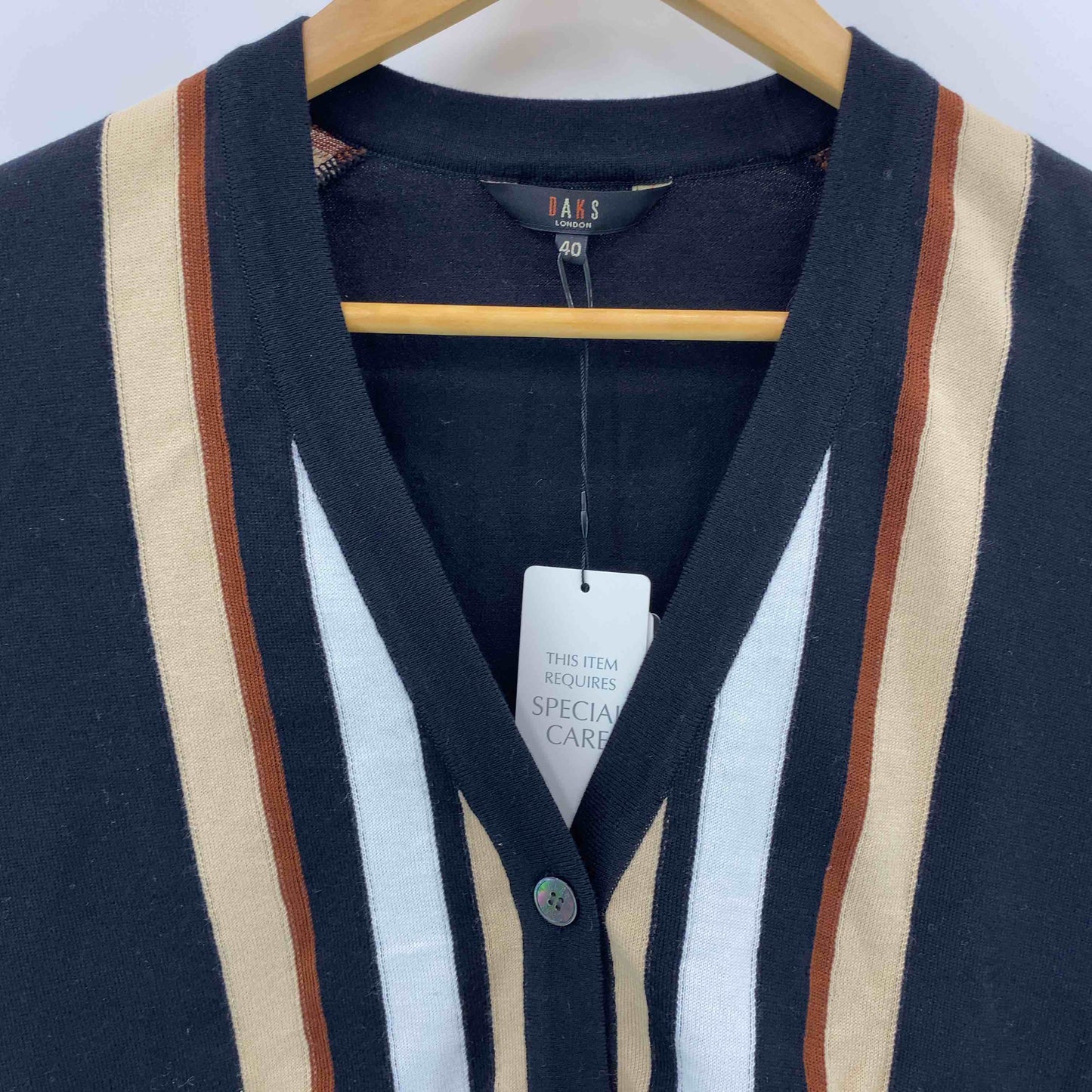 Daks ダックス レディース カーディガン ストライプ