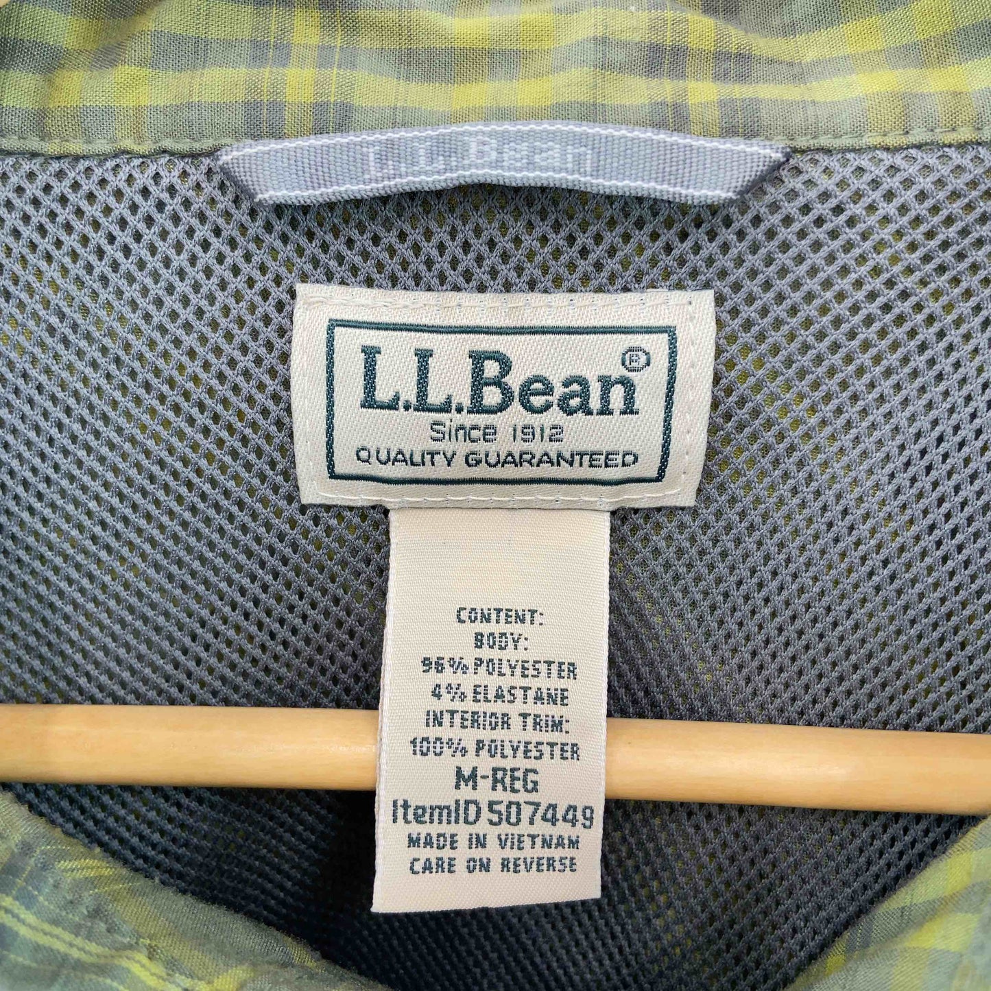 L.L.Bean メンズ エルエルビーン シャツ　チェック　グリーン