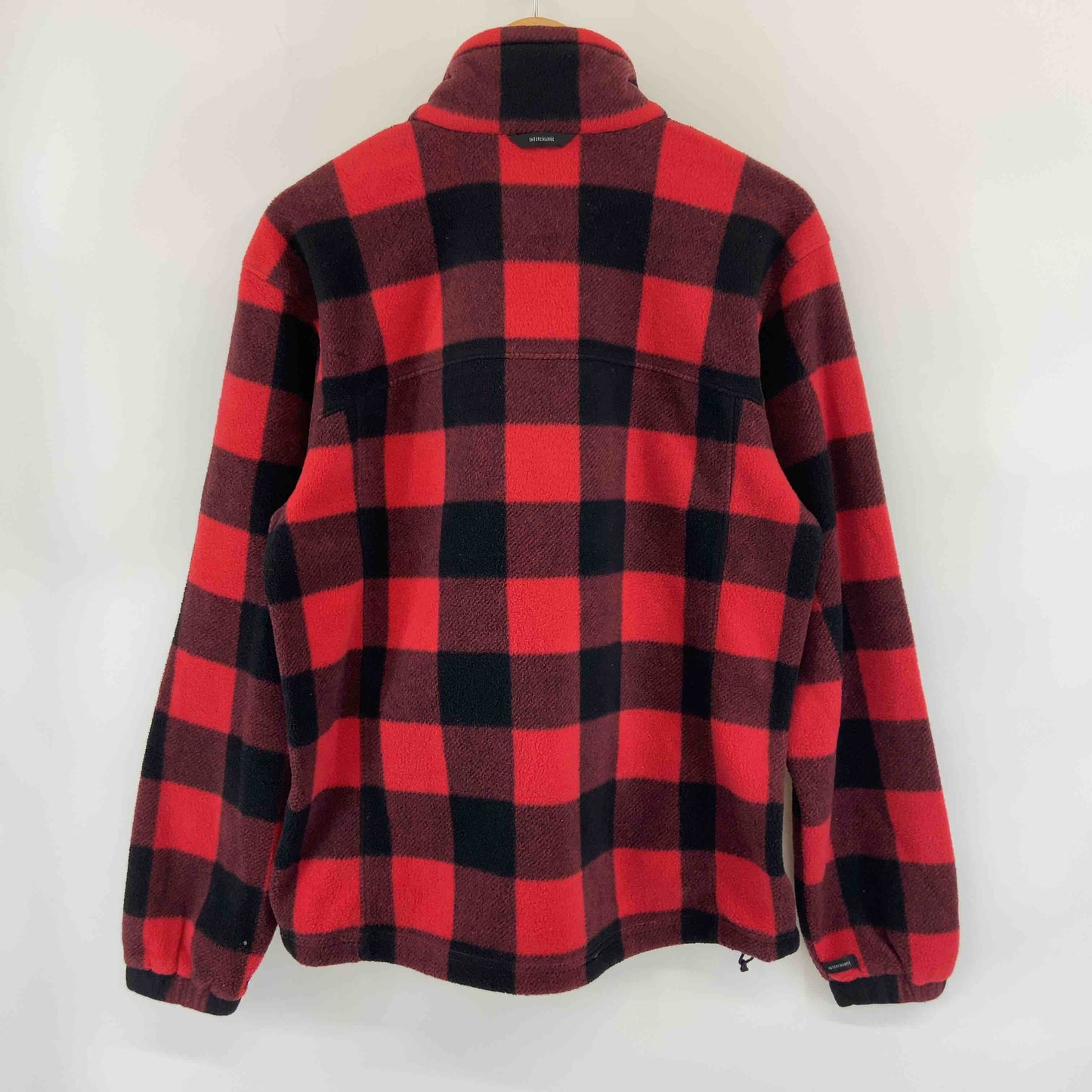 Columbia コロンビア メンズ フリースアウター　チェック　赤　ロゴ刺繍