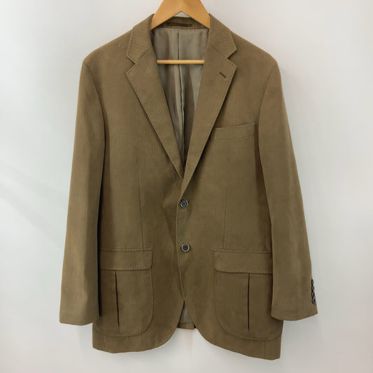 無地 メンズ ヘリンボーン テーラードジャケット ABLLサイズ