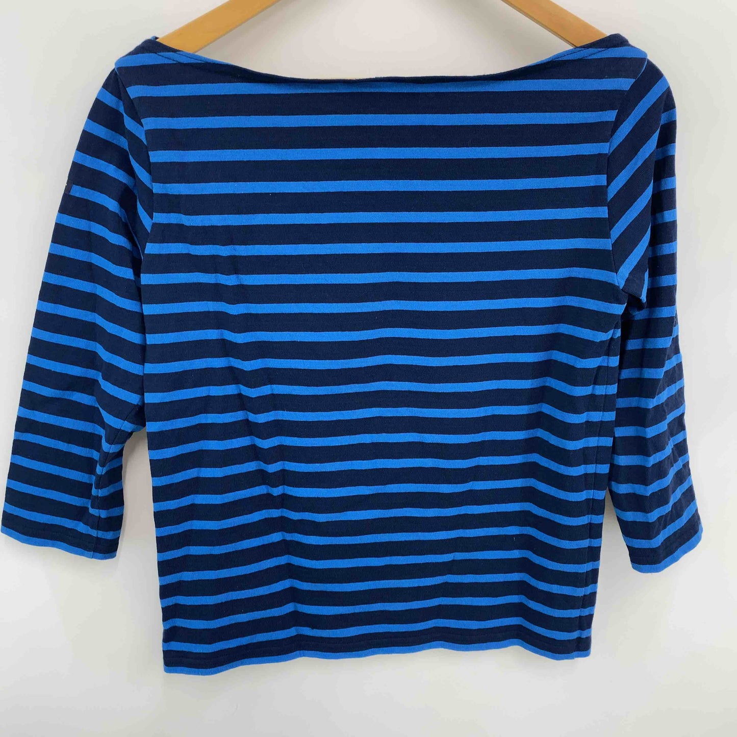 Le minor ルミノア レディース  Tシャツ　カットソー　七部袖　ボーダー　フランス製　青