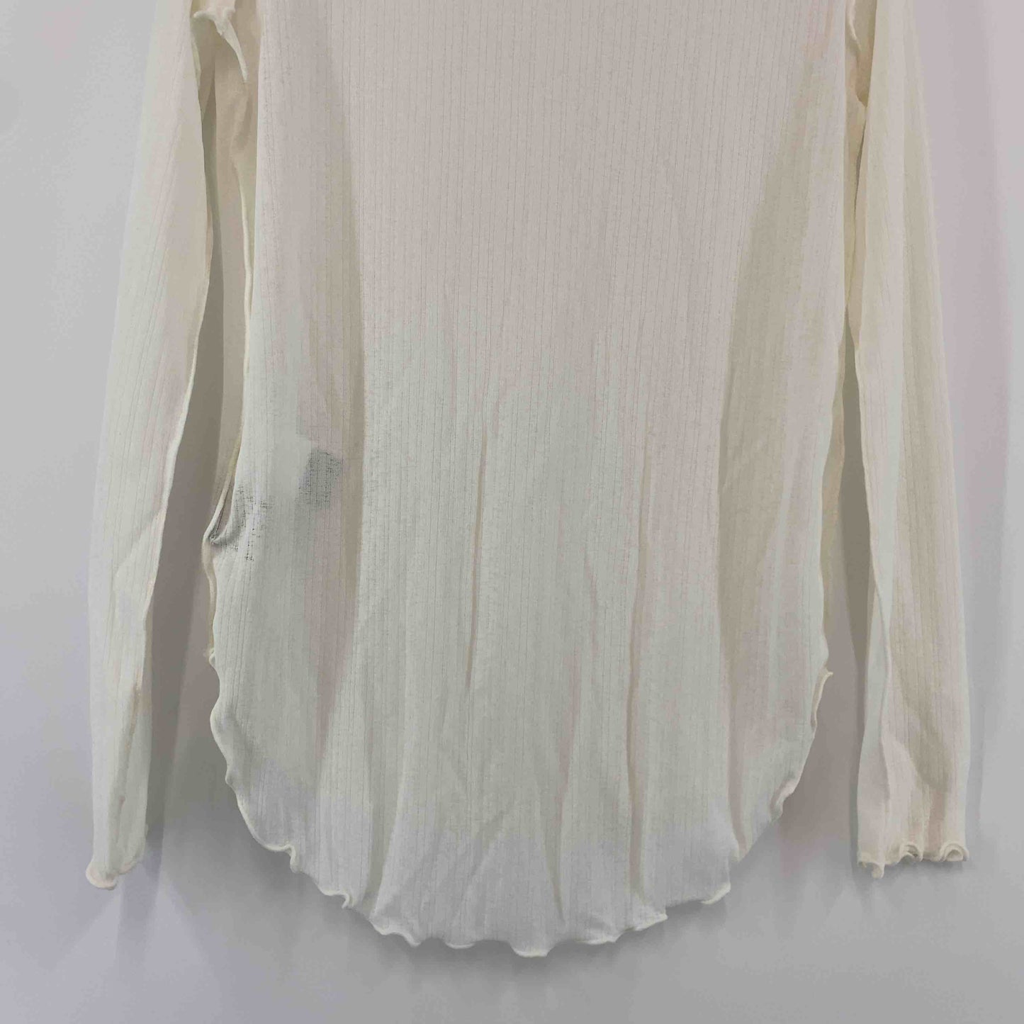 ROPE　ロペ　ハイネック　薄手　白　ホワイト　無地　インナー　長袖　　カットソー