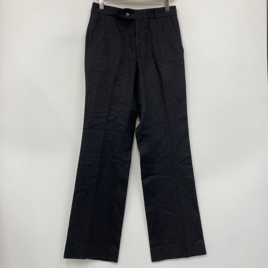 無地 シンプル ノータック ウールスラックス