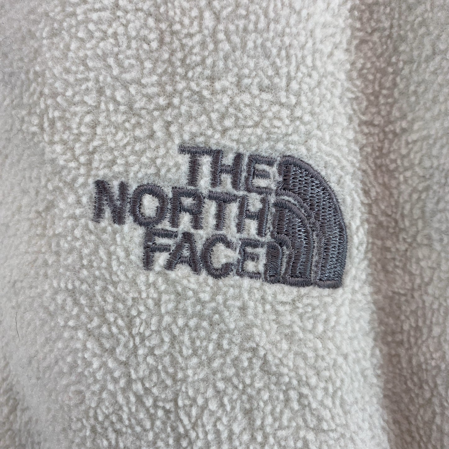 THE NORTH FACE フリース フルジップ 刺繡ロゴ オフホワイト  メンズ ザノースフェイス ブルゾン