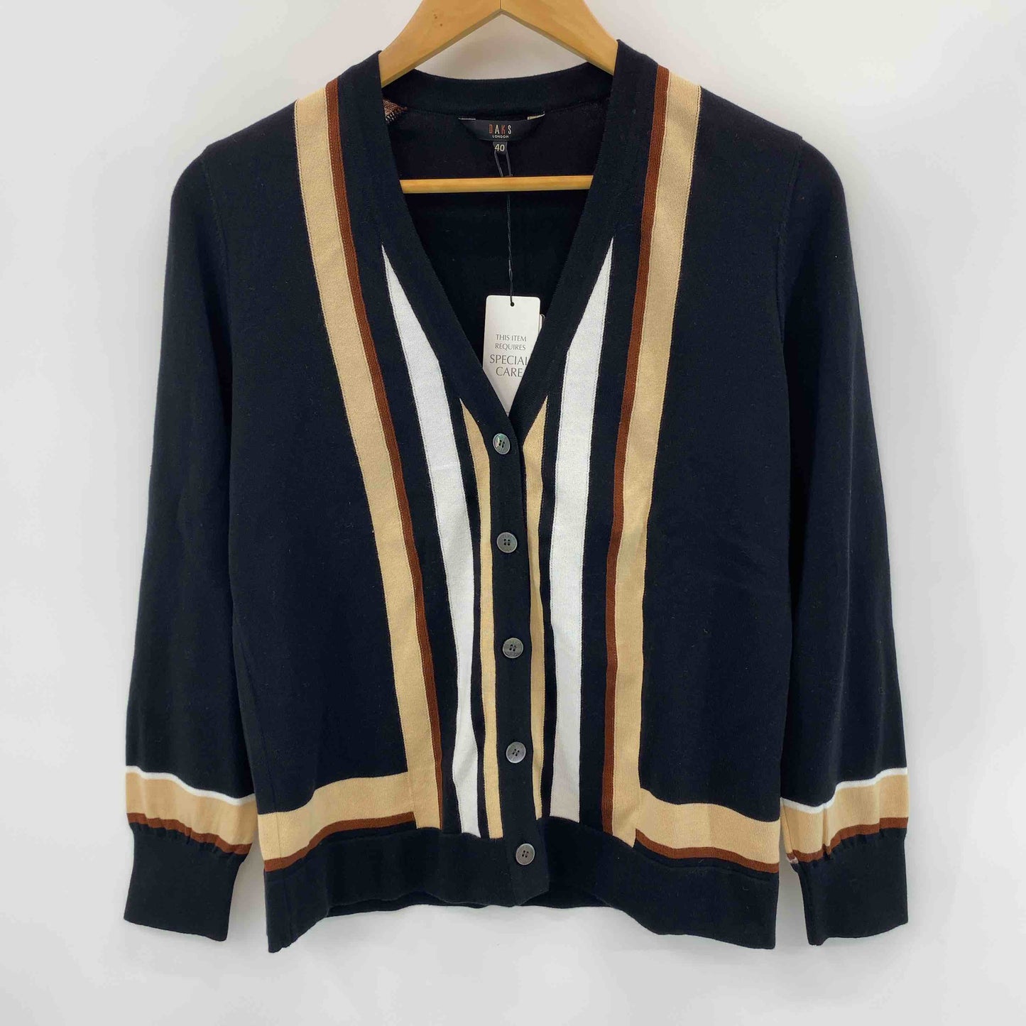 Daks ダックス レディース カーディガン ストライプ