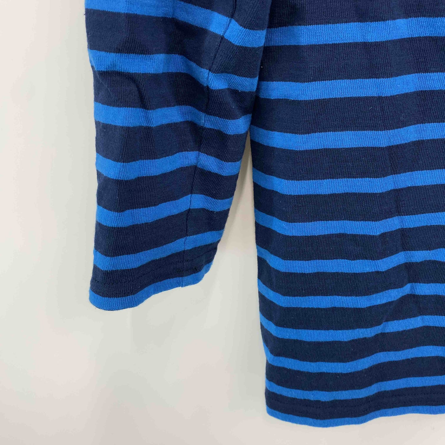 Le minor ルミノア レディース  Tシャツ　カットソー　七部袖　ボーダー　フランス製　青