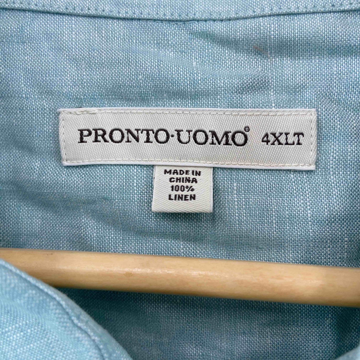 PRONTO UOMO プロントウォモ メンズ  半袖　シャツ　リネン　ビッグサイズ　4XL