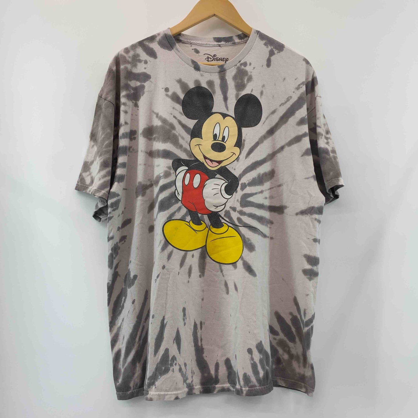 Disney ディズニー メンズ プリント Tシャツ 半袖　タイダイ　ミッキー