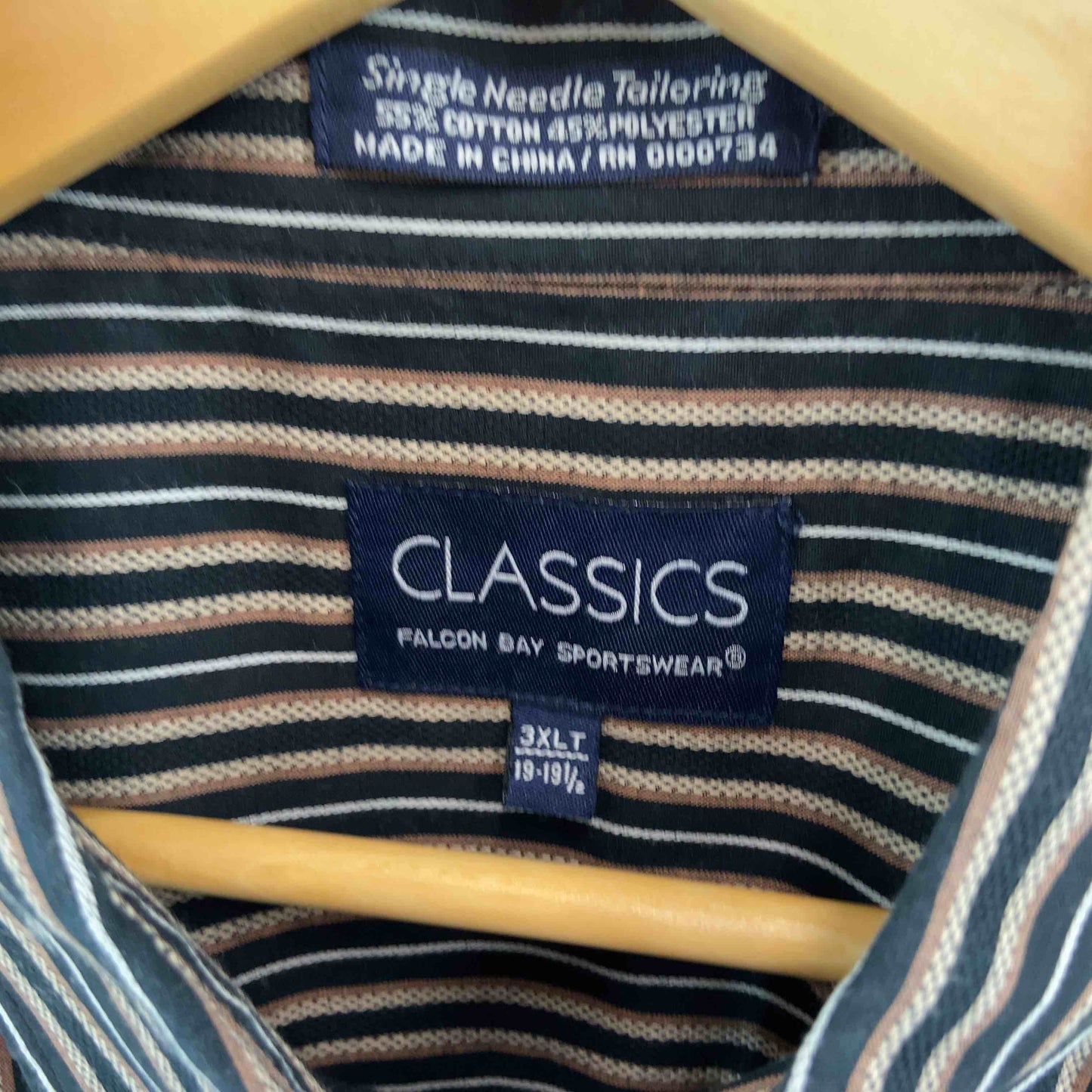 CLASSICS メンズ  シャツ　ストライプ　ボタンダウン